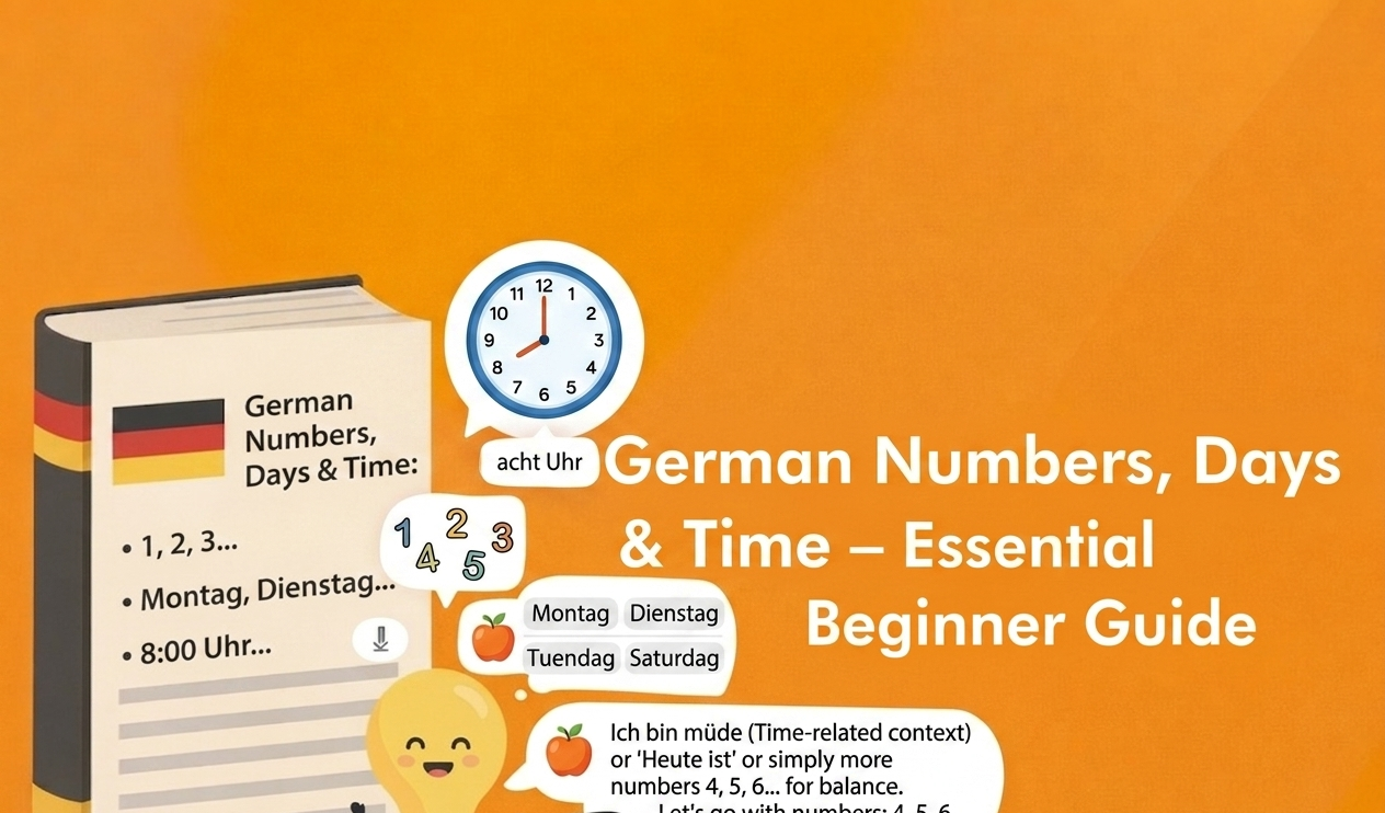 German Numbers, Days & Time_