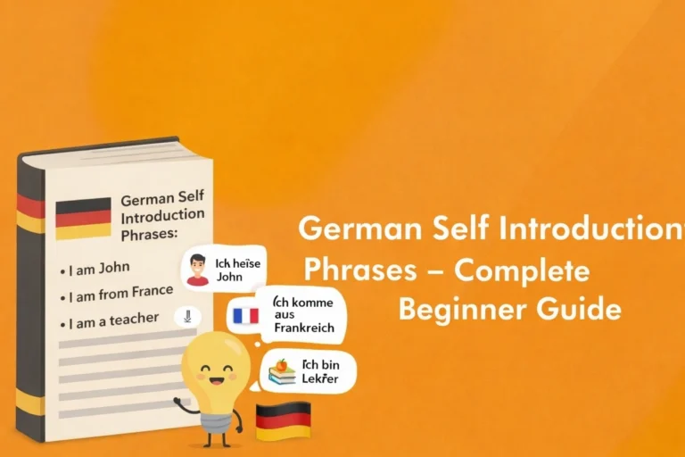 german self introduction phrases