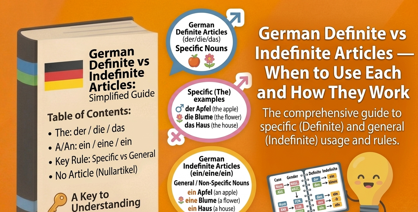 german definte articles