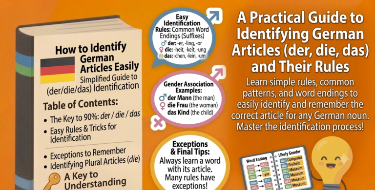 How to Identify German Articles Easily (der, die, das Guide)